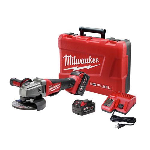 Milwaukee 2780-21 M18 FUEL Cordless 4-1-2 in. – 5 in. Paddle Switch Grinder with REDLITHIUM Battery