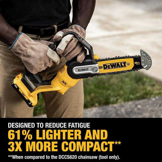 DEWALT 20V MAX 8-in. Brushless Cordless Pruning Chainsaw Kit DCCS623L1