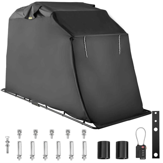VEVOR Motorcycle Shelter Waterproof Motorcycle Cover Heavy Duty Motorcycle Shelter Shed