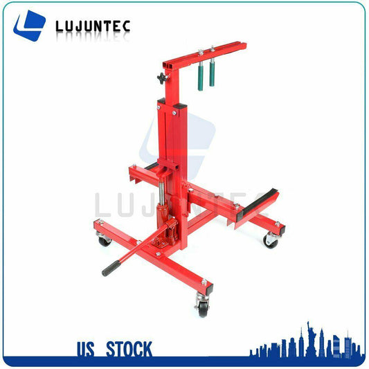 New Hydraulic Press Car Door Jack Lift Stand and Bumper Handler Stand Red