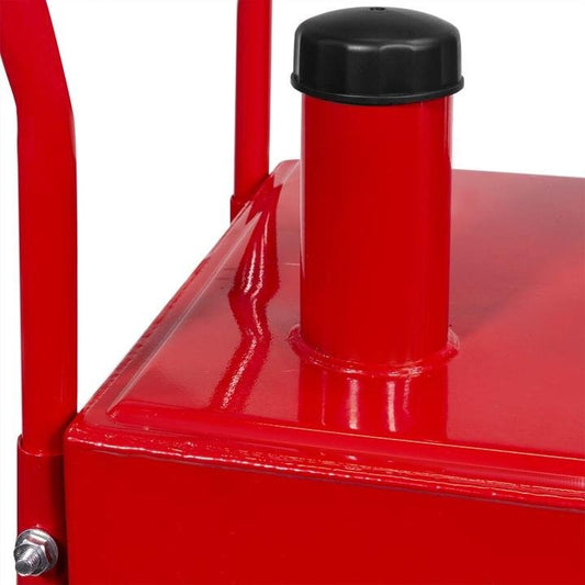 Pro 30 Gallon Gas Fuel Diesel Caddy Transfer Tank Container w/ Rotary Pump Auto