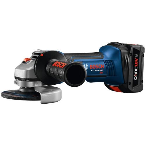 Bosch GWS18V-45B14 CORE18V 6.3 Ah Cordless Lithium-Ion 4-1-2 in. Angle Grinder Kit