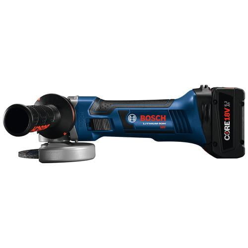 Bosch GWS18V-45B14 CORE18V 6.3 Ah Cordless Lithium-Ion 4-1-2 in. Angle Grinder Kit