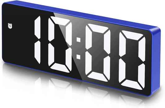 AMIR Digital Alarm Clock, [Upgraded Version] LED Clock for Bedroom, Electronic Desktop Clock with Type-C Port, Adjustable Brightness, DST, Snooze, 12/24H Display for Home, Office