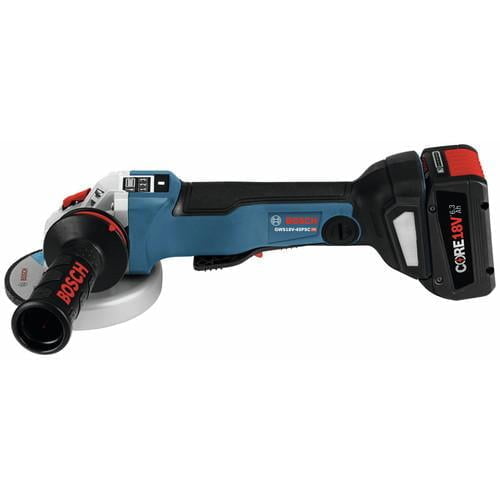 Bosch GWS18V-45PSCB14 18V EC Brushless Connected 4-1-2 In. Angle Grinder Kit with No Lock-On Paddle Switch and CORE18V Battery