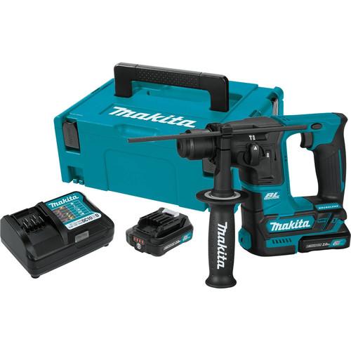 Makita RH01R1 12V MAX CXT 2.0 Ah Lithium-Ion Brushless Cordless 5-8 in. Rotary Hammer Kit. accepts SDS-PLUS bits