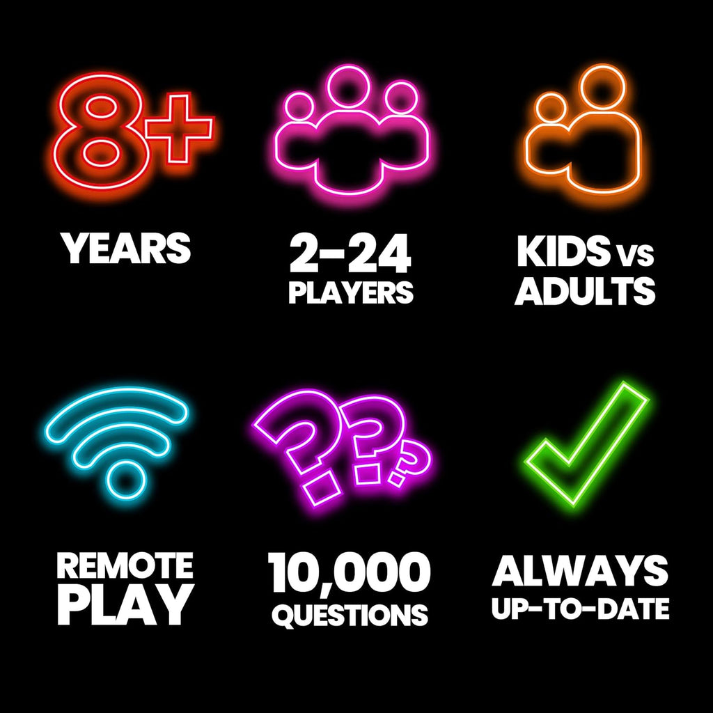 Outsmarted - The App-Connected TV Quiz-Show Board Game | Kids, Teens & Adults | Next-Level Game Night for Family & Friends | 2–24 Players | Age 8+ | 10,000+ Questions | 2025 Edition