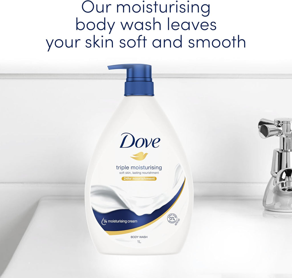 Dove Triple Hydrate Body Wash 1 L