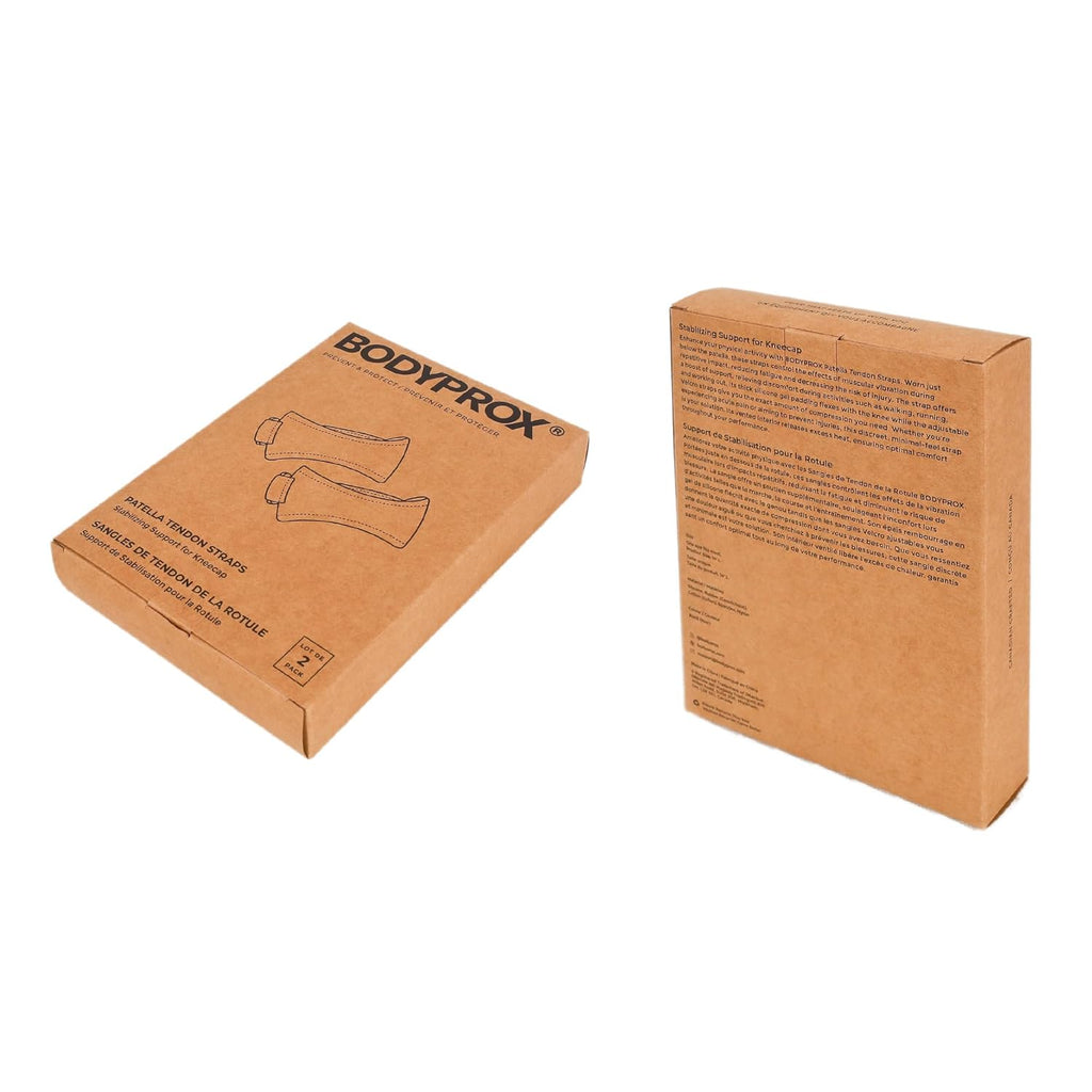 Bodyprox Patella Tendon Knee Strap 2 Pack, Knee Pain Relief Support Brace Hiking, Soccer, Basketball, Running, Jumpers Knee, Tennis, Tendonitis, Volleyball & Squats