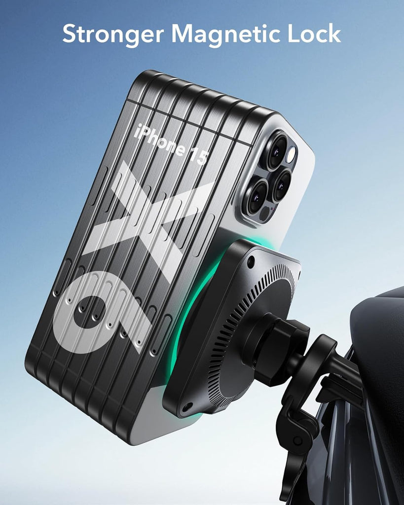ESR for Qi2 15W MagSafe Car Mount Charger, Qi2-Certified MagSafe Car Charger, Air Vent/Dashboard Magnetic Wireless Car Charger,Car Phone Holder Mount for iPhone 17/16/Google Pixel 10/S25,Fast Charging