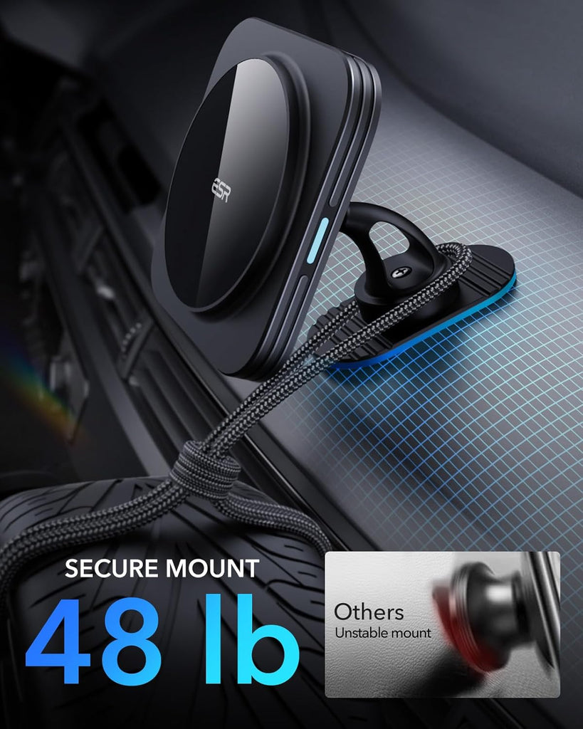 ESR for Qi2 15W MagSafe Car Mount Charger, Qi2-Certified MagSafe Car Charger, Air Vent/Dashboard Magnetic Wireless Car Charger,Car Phone Holder Mount for iPhone 17/16/Google Pixel 10/S25,Fast Charging