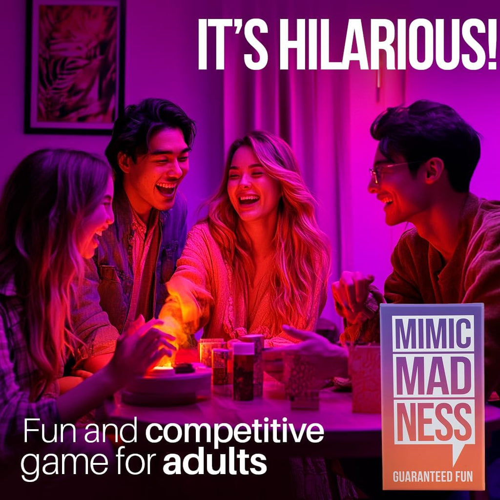Why Don't We Nights Mimic Madness Game, Charades with 3 Categories: Characters, Place, Action