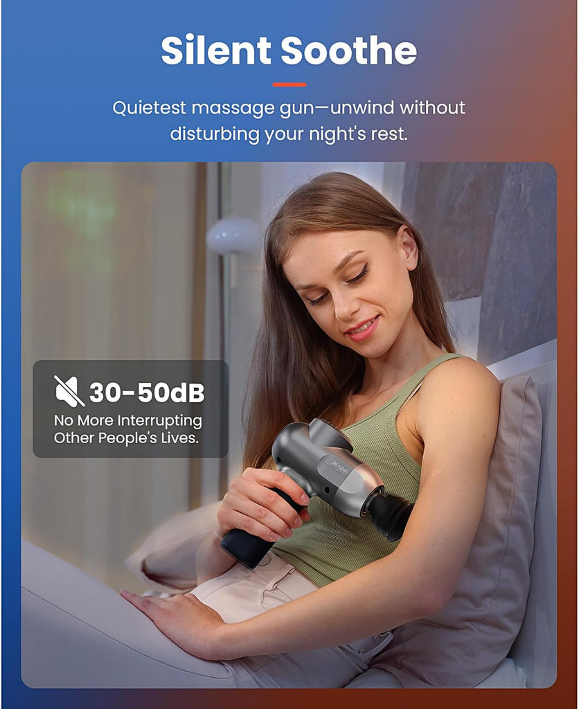 BOB AND BRAD C2 Massage Gun, Deep Tissue Percussion Massager Gun, Handheld Muscle Massager with 5 Speeds and 5 Heads, for Home Gym Office Workout Recovery Pain Soreness Relief, Gifts for Men Women