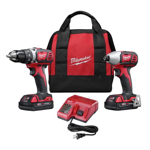 Milwaukee 2691-22 M18 18V Lithium-Ion 1-2 in. Drill Driver and 1-4 in. Impact Driver High Performance Combo Kit