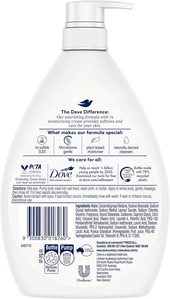 Dove Triple Hydrate Body Wash 1 L