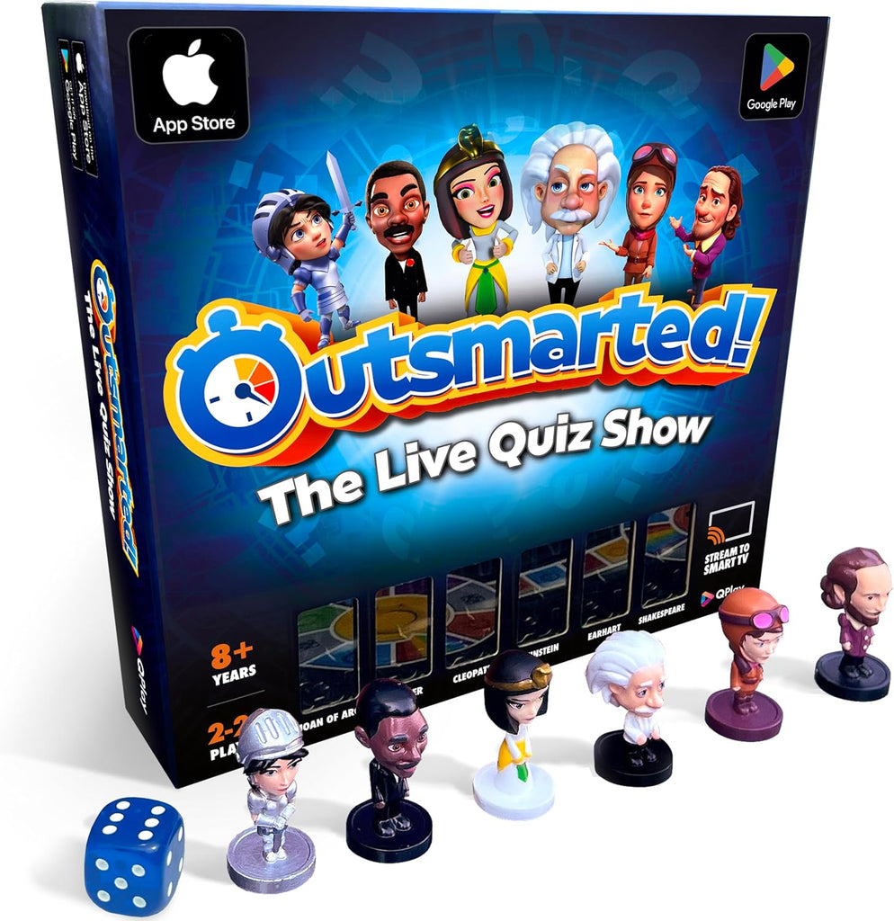 Outsmarted - The App-Connected TV Quiz-Show Board Game | Kids, Teens & Adults | Next-Level Game Night for Family & Friends | 2–24 Players | Age 8+ | 10,000+ Questions | 2025 Edition