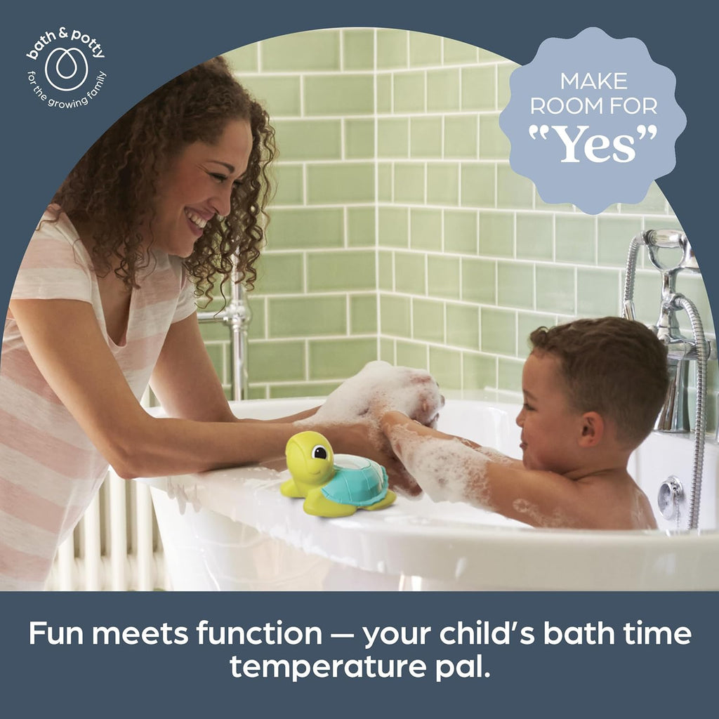 Dreambaby Duck Baby Bath Thermometer - Instant Read Digital Thermometer for Water and Room Temperature - Floating Baby Bath Toy