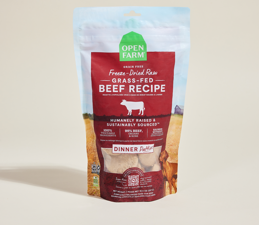 Grass-Fed Beef Freeze Dried Raw Patties for Dogs