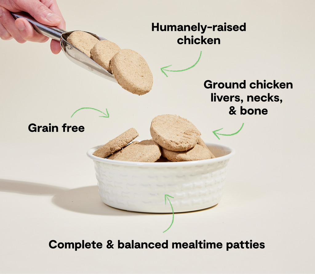 Harvest Chicken Freeze Dried Raw Patties for Dogs