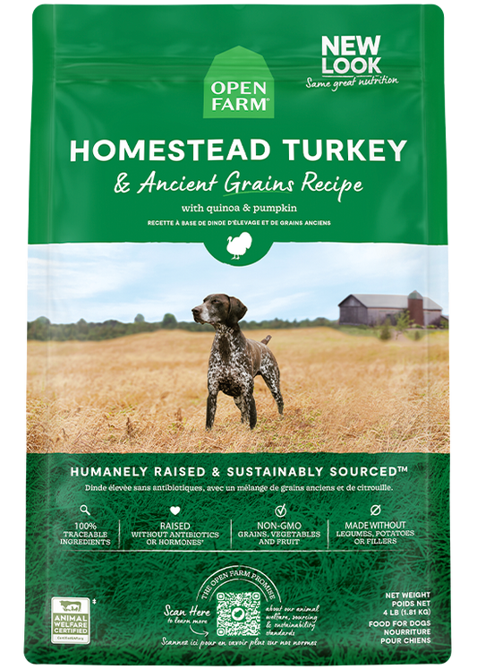 Homestead Turkey & Ancient Grains Dog Kibble