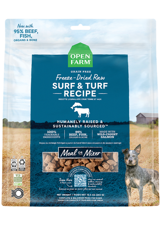 Surf & Turf Freeze Dried Raw Morsels for Dogs