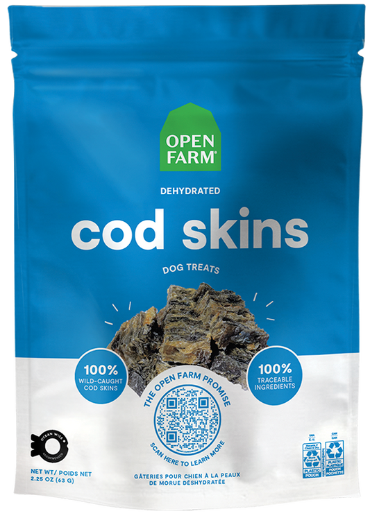 Dehydrated Cod Skins Treats
