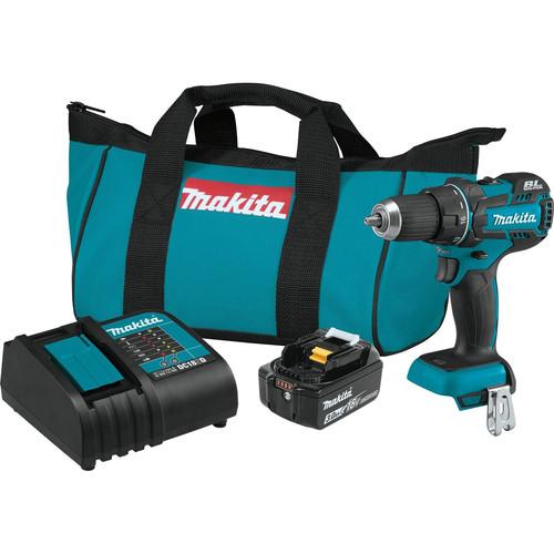 Makita XFD061 18V LXT Lithium-Ion Brushless Compact 1-2 in. Cordless Drill Driver Kit (3 Ah)