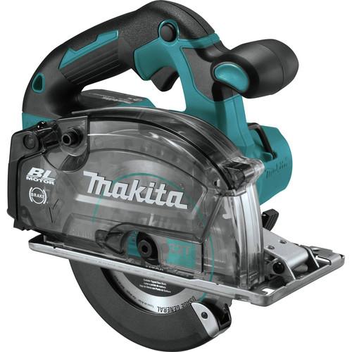 Makita XSC04T 18V LXT Lithium-Ion Brushless Cordless 5-7-8 in. Metal Cutting Saw Kit with Electric Brake and Chip Collector (5 Ah)