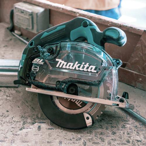 Makita XSC04T 18V LXT Lithium-Ion Brushless Cordless 5-7-8 in. Metal Cutting Saw Kit with Electric Brake and Chip Collector (5 Ah)