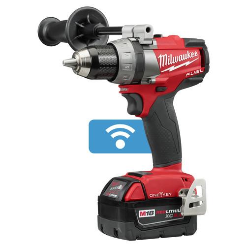 Milwaukee 2705-22 M18 FUEL Lithium-Ion 1-2 in. Cordless Drill Driver Kit with ONE-KEY (5 Ah)